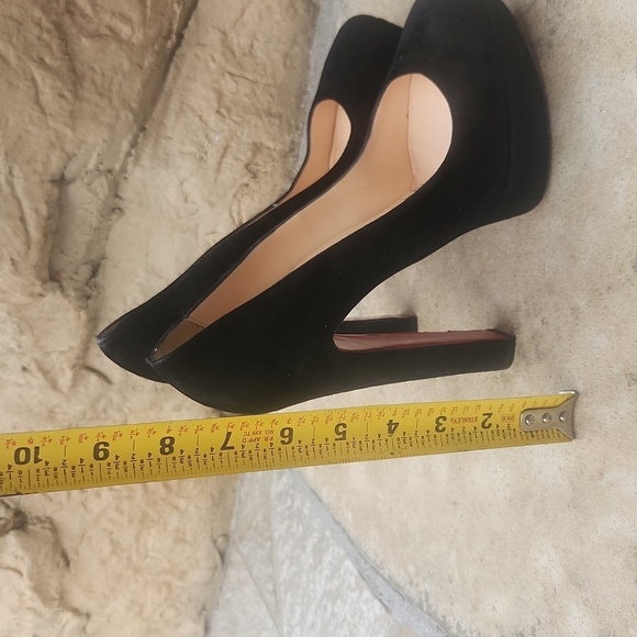 Christian Louboutin Bibi 140mm Platform High Heels with Platform in Black Suede - Picture 5 of 14